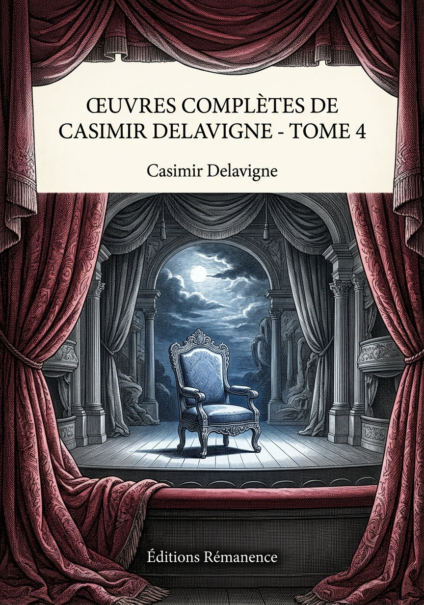 Livre Œuvres complètes de Casimir Delavigne - Tome 4 par Casimir Delavigne - Couverture - Editions Remanence