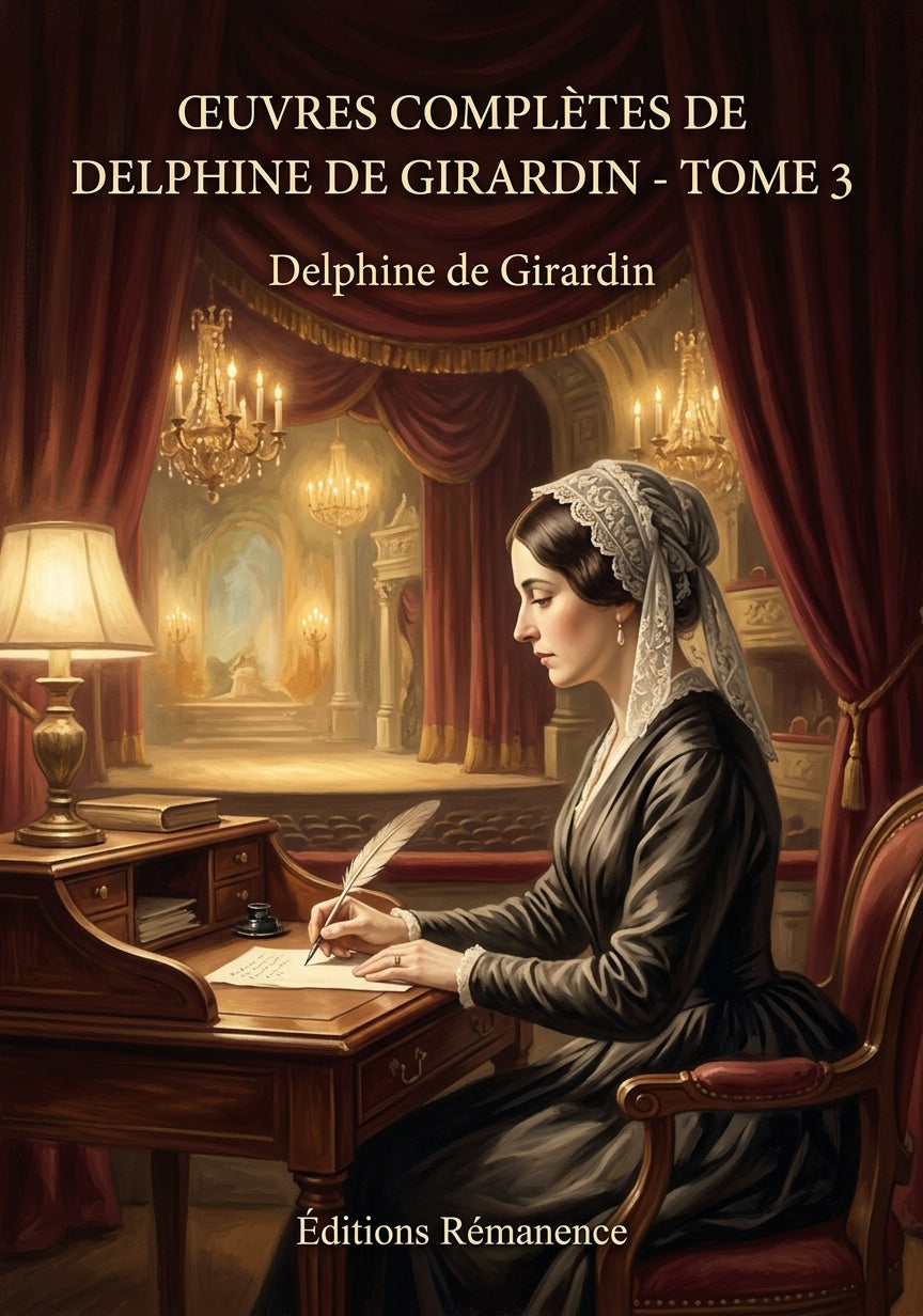 Livre Œuvres complètes de Delphine de Girardin - Tome 3 par Delphine de Girardin - Couverture - Editions Remanence