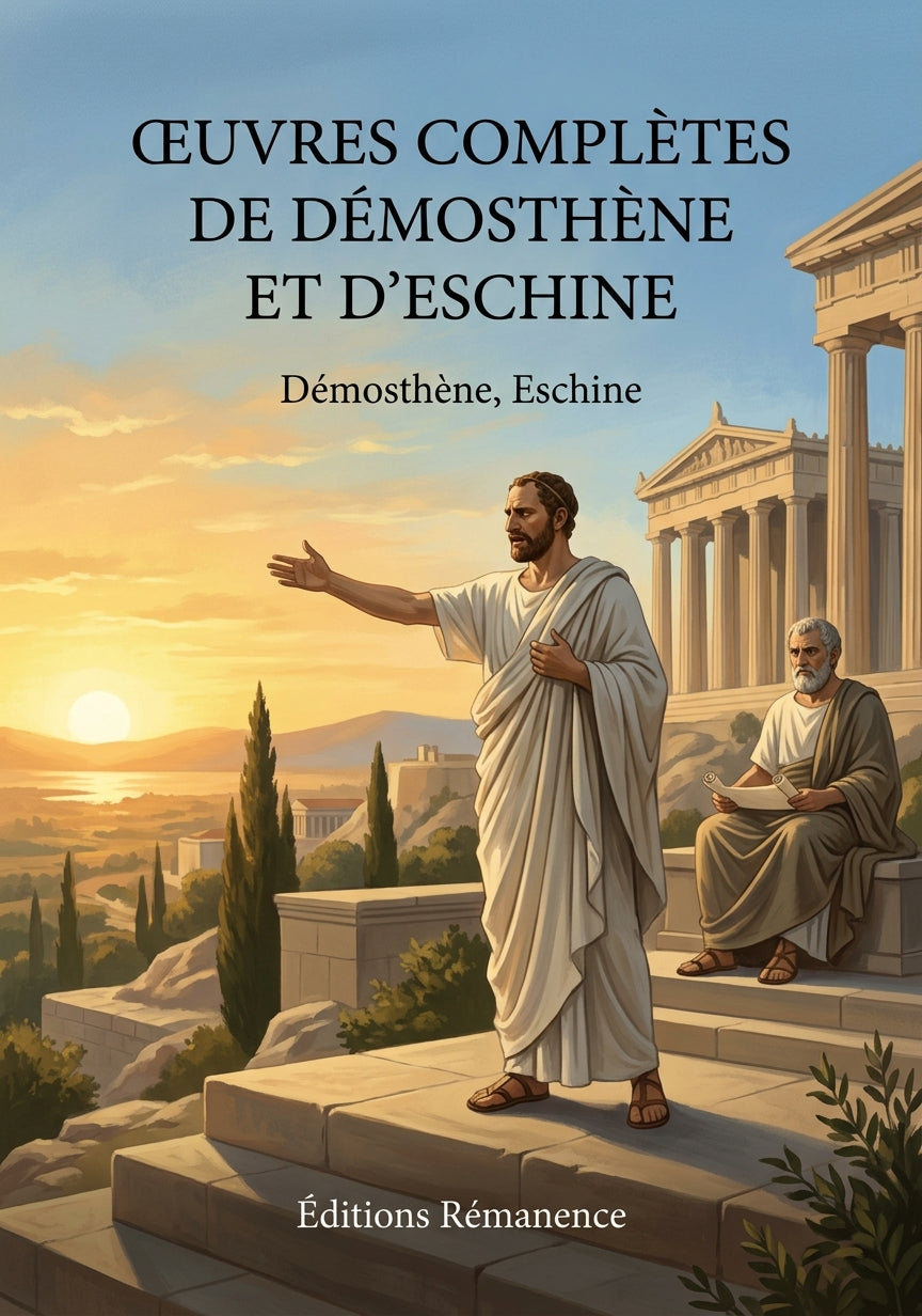 Livre Œuvres complètes de Démosthène et d’Eschine par Démosthène, Eschine - Couverture - Editions Remanence