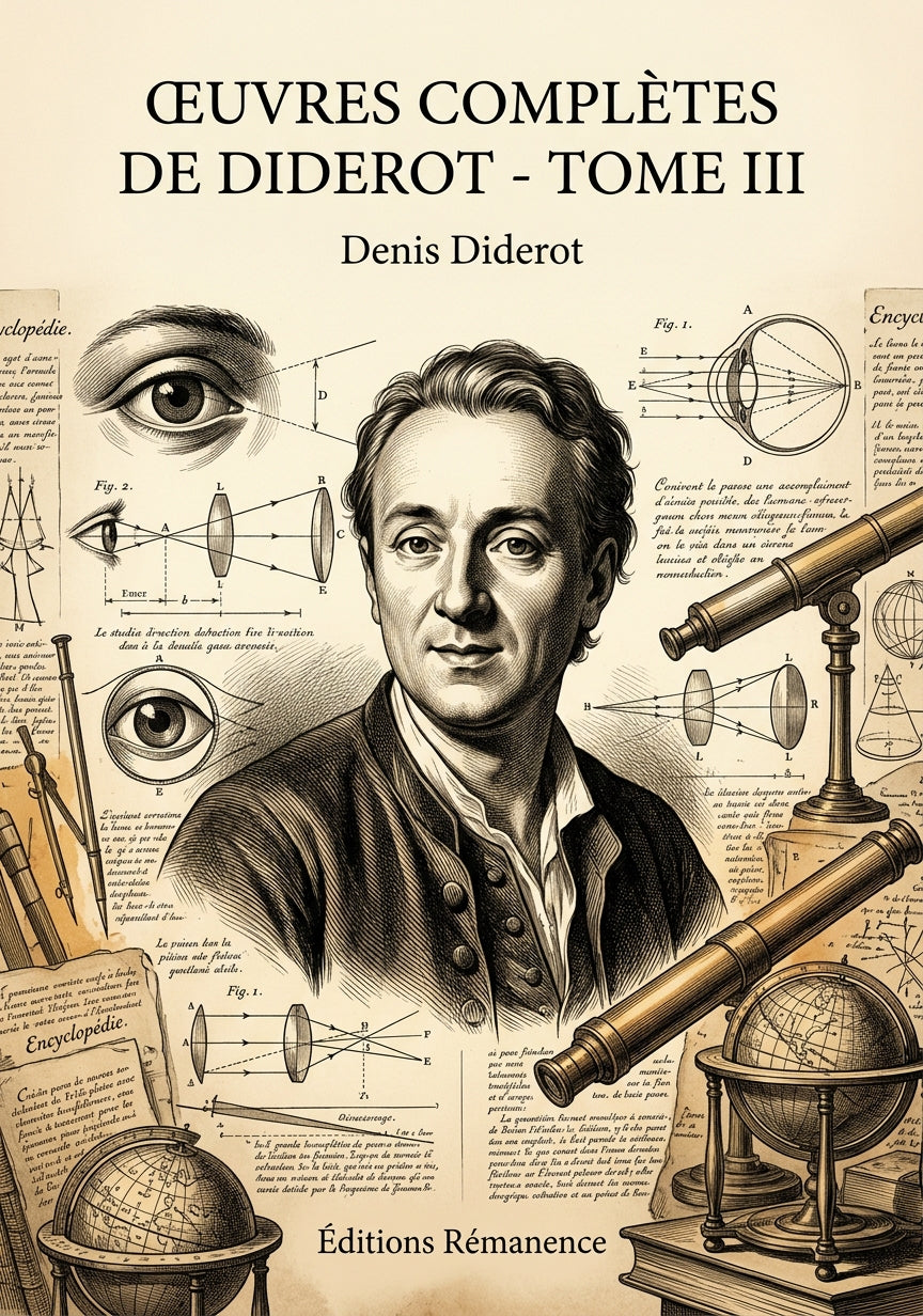 Livre Œuvres complètes de Diderot - Tome III par Denis Diderot - Couverture - Editions Remanence
