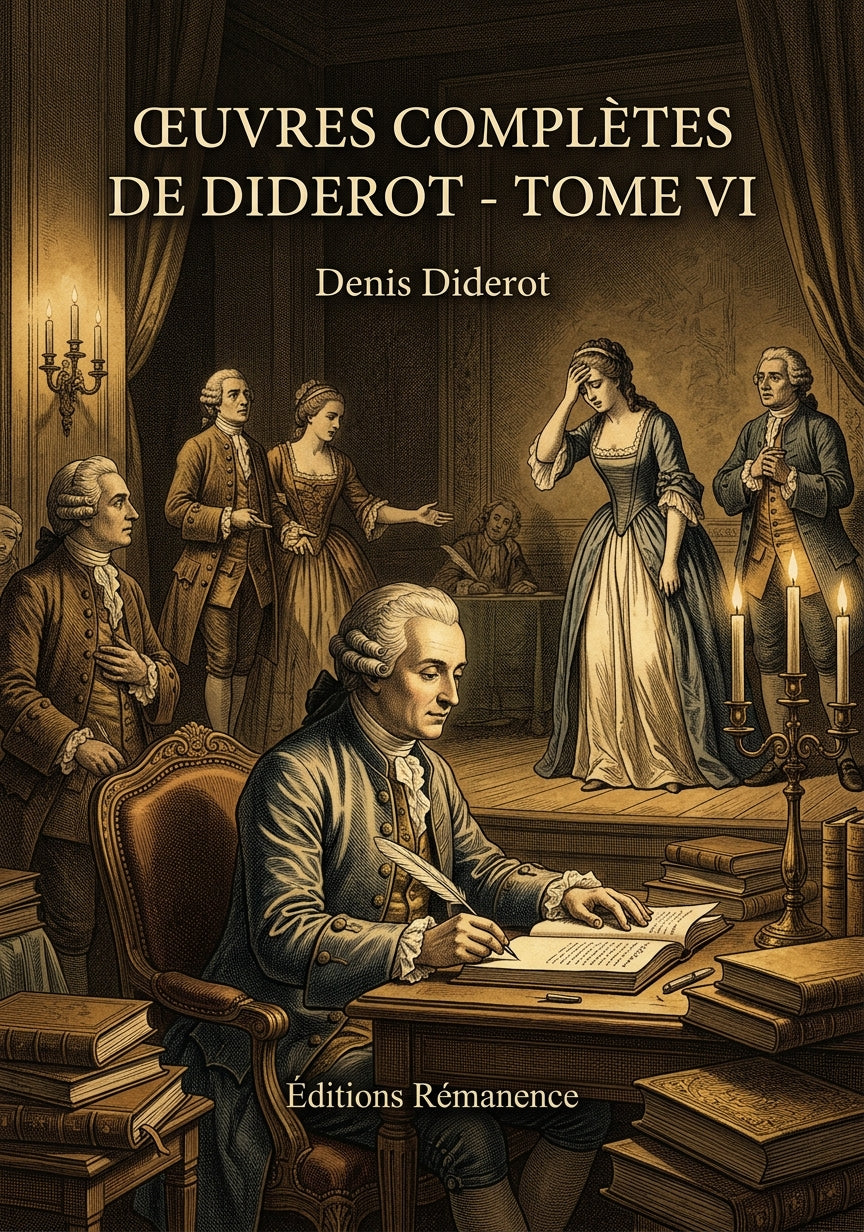 Livre Œuvres complètes de Diderot - Tome VI par Denis Diderot - Couverture - Editions Remanence