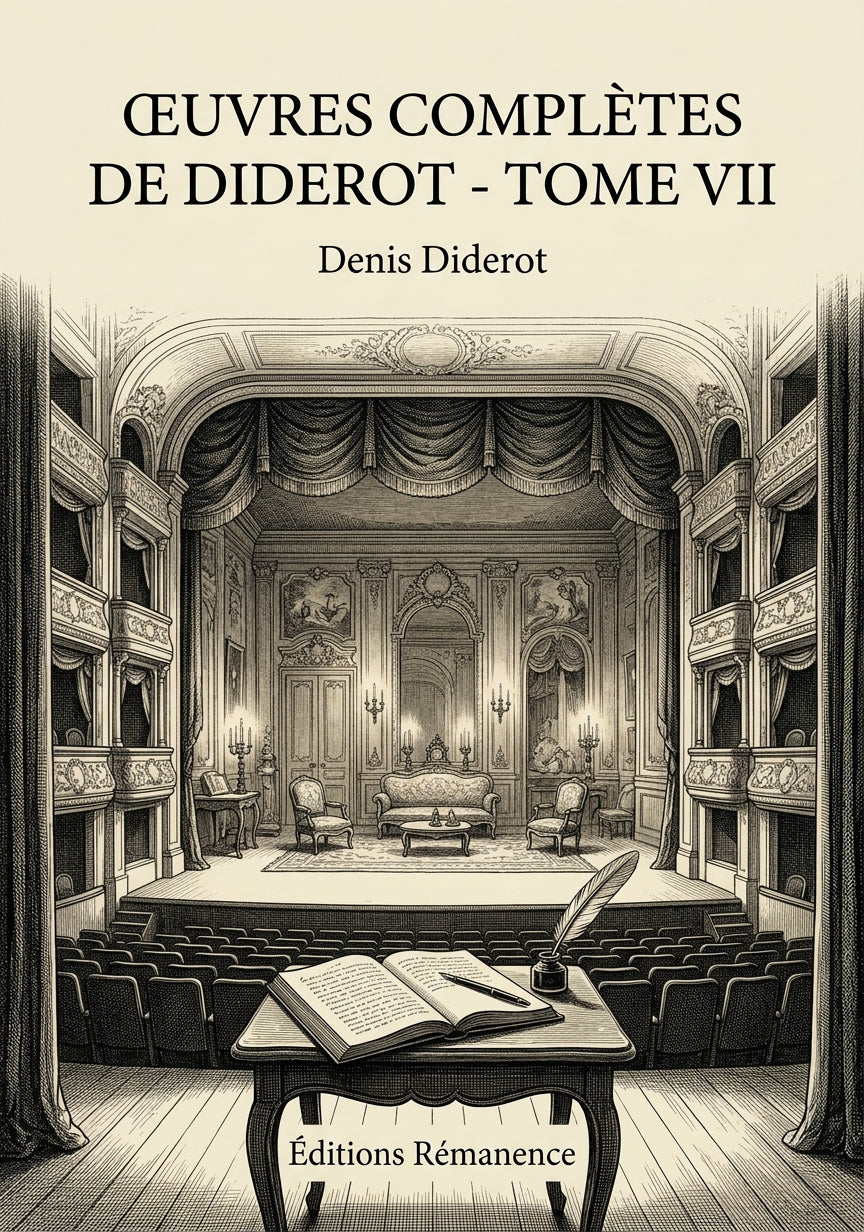 Livre Œuvres complètes de Diderot - Tome VII par Denis Diderot - Couverture - Editions Remanence