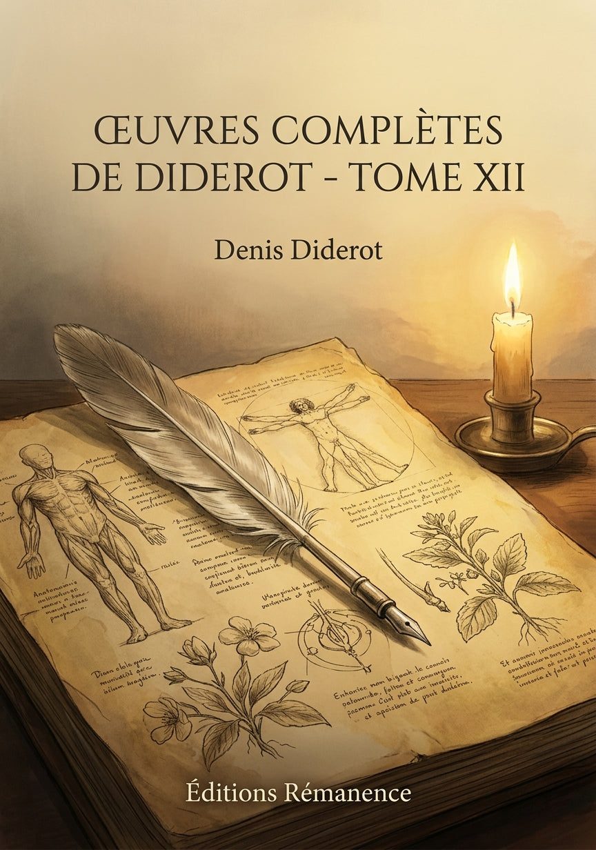 Livre Œuvres complètes de Diderot - Tome XII par Denis Diderot - Couverture - Editions Remanence