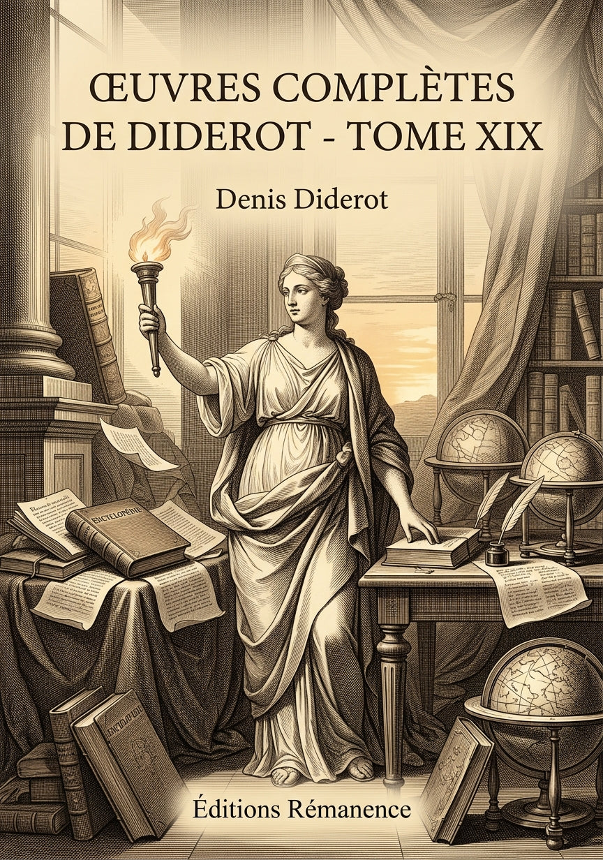 Livre Œuvres complètes de Diderot - Tome XIX par Denis Diderot - Couverture - Editions Remanence