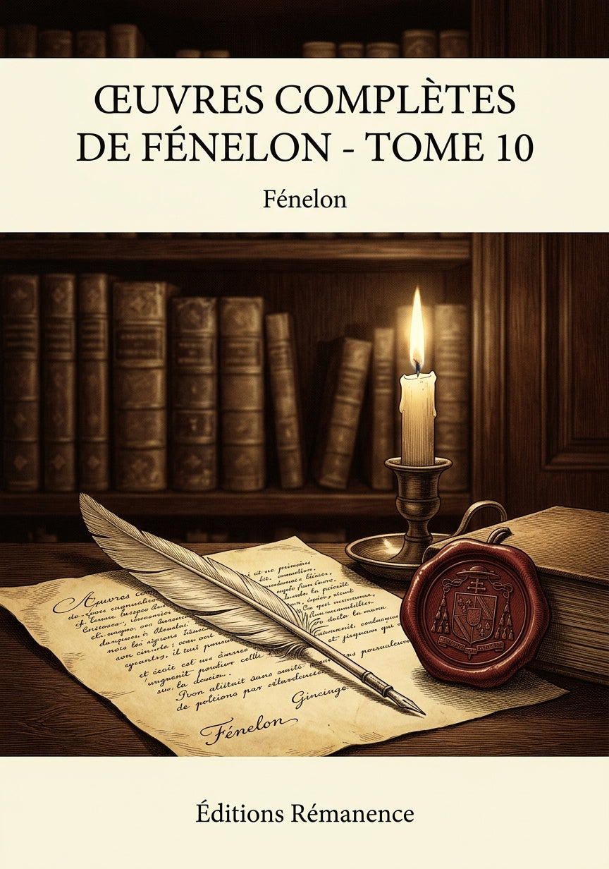 Livre Œuvres complètes de Fénelon - Tome 10 par Fénelon - Couverture - Editions Remanence