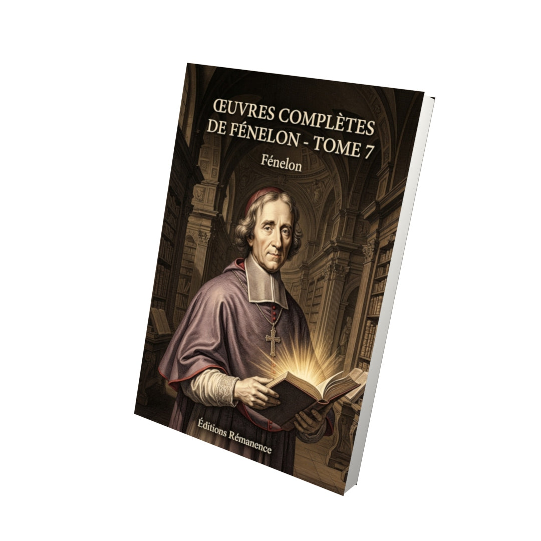 Livre Œuvres complètes de Fénelon - Tome 7 par Fénelon - Vue 3D - Editions Remanence