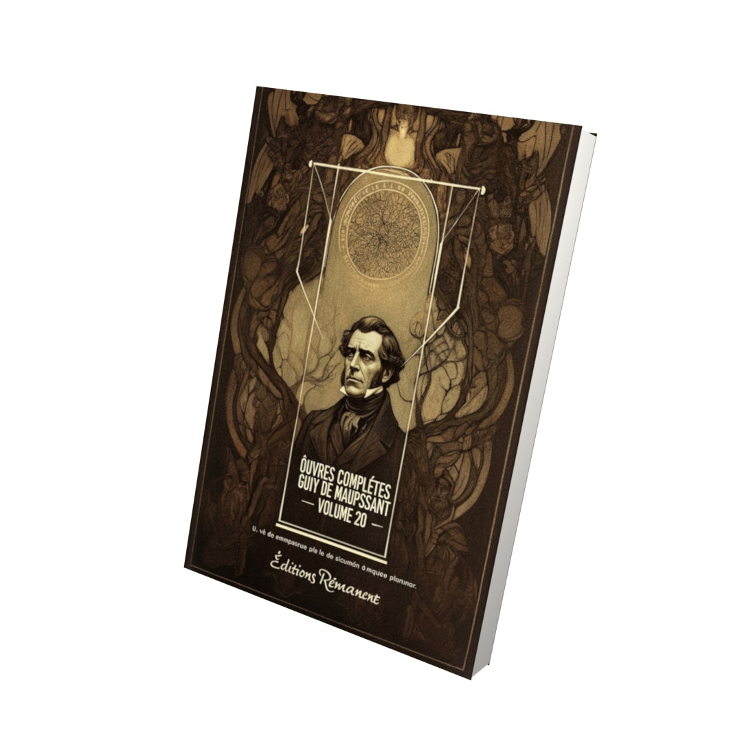 Livre Œuvres complètes de Guy de Maupassant - volume 20 - Vue 3D - Editions Remanence