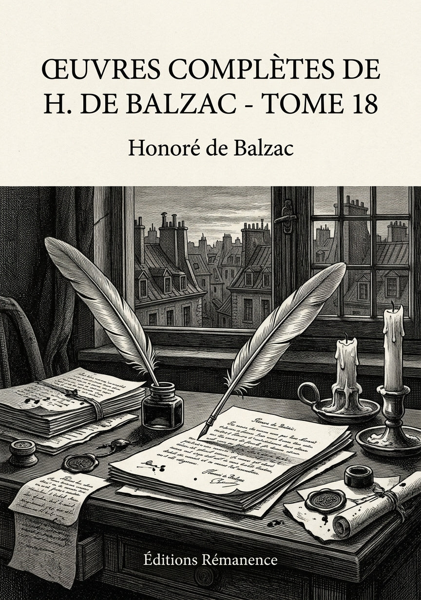 Livre Œuvres complètes de H. de Balzac - Tome 15 par Honoré de Balzac - Couverture - Editions Remanence