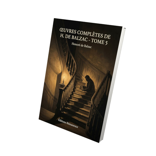 Livre Œuvres complètes de H. de Balzac - Tome 5 par Honoré de Balzac - Vue 3D - Editions Remanence