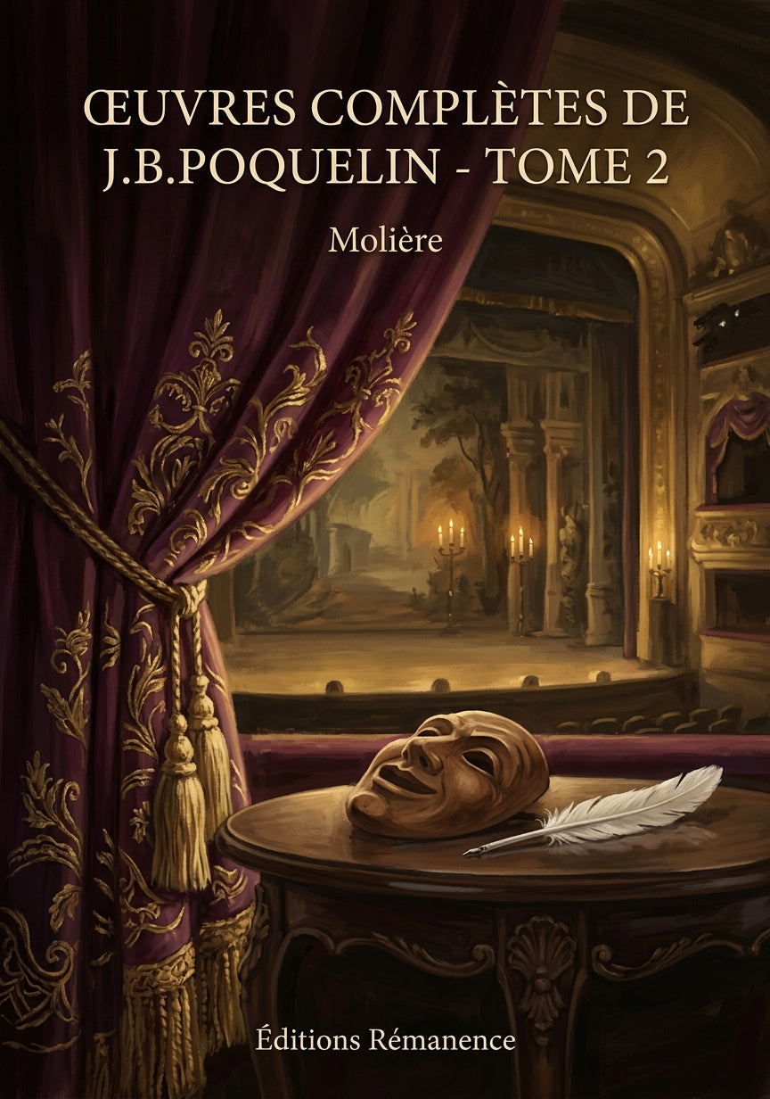 Livre Œuvres complètes de J.B.Poquelin - Tome 2 par Molière - Couverture - Editions Remanence