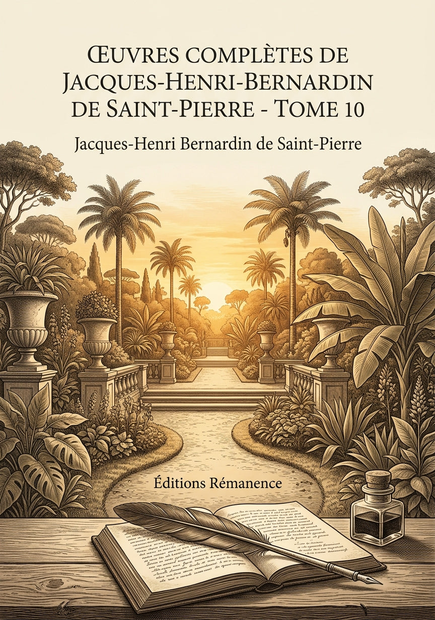 Livre Œuvres complètes de Jacques-Henri-Bernardin de Saint-Pierre - Tome 10 par Jacques-Henri Bernardin de Saint-Pierre - Couverture - Editions Remanence