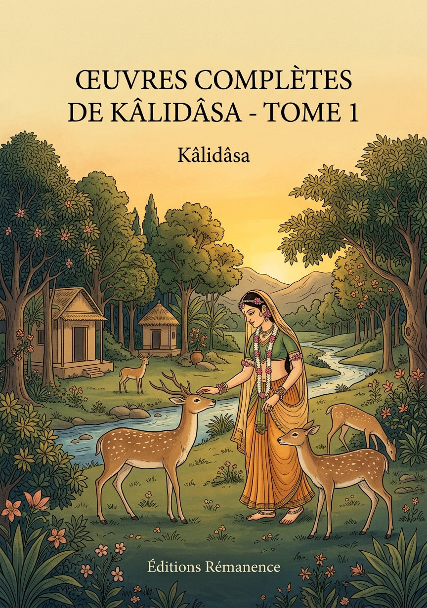 Livre Œuvres complètes de Kâlidâsa - Tome 1 par Kâlidâsa - Couverture - Editions Remanence