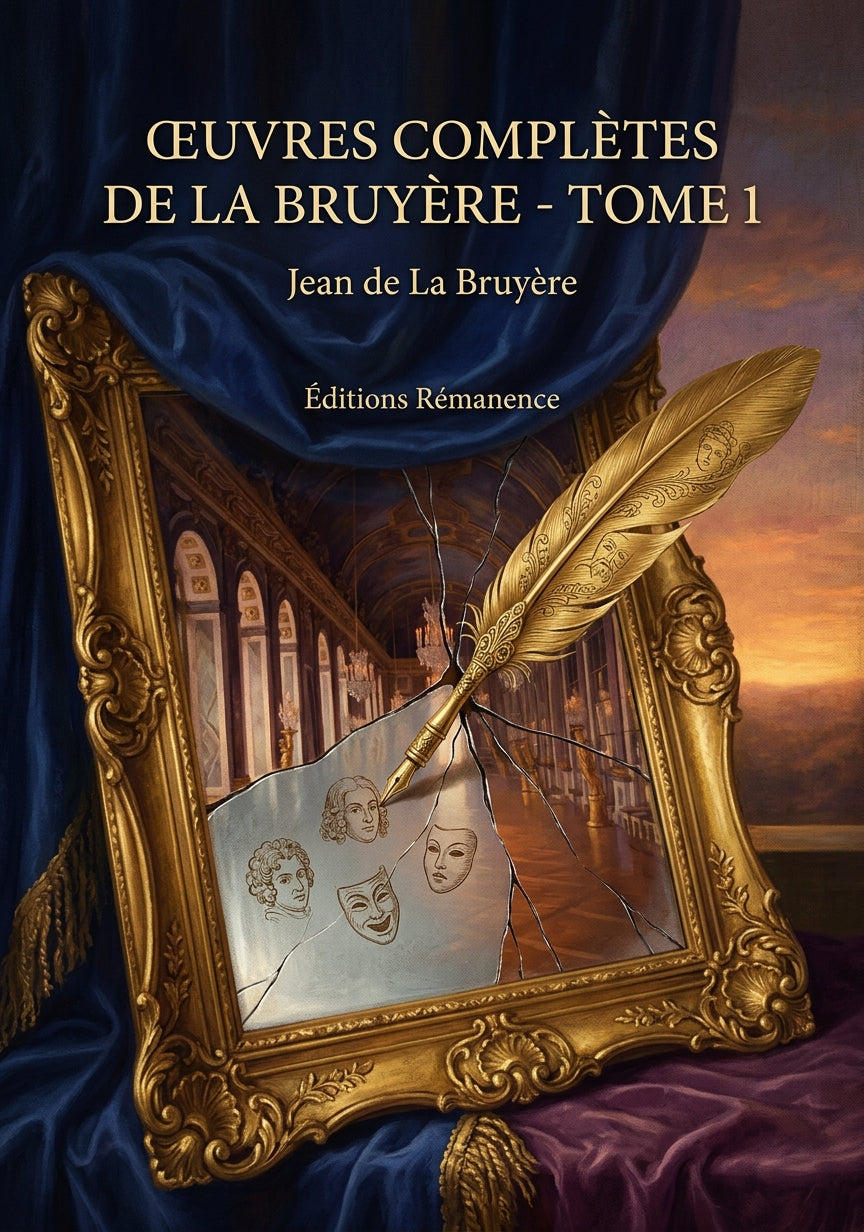 Livre Œuvres complètes de La Bruyère - Tome 1 par Jean de La Bruyère - Couverture - Editions Remanence