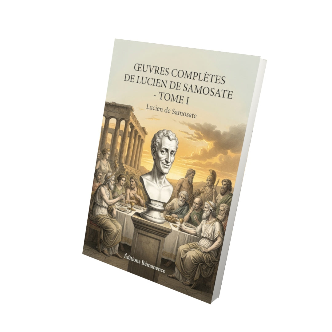 Livre Œuvres complètes de Lucien de Samosate - Tome I par Lucien de Samosate - Vue 3D - Editions Remanence