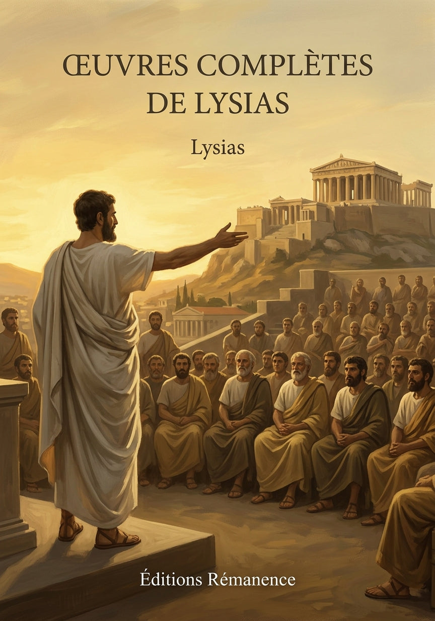 Livre Œuvres complètes de Lysias par Lysias - Couverture - Editions Remanence
