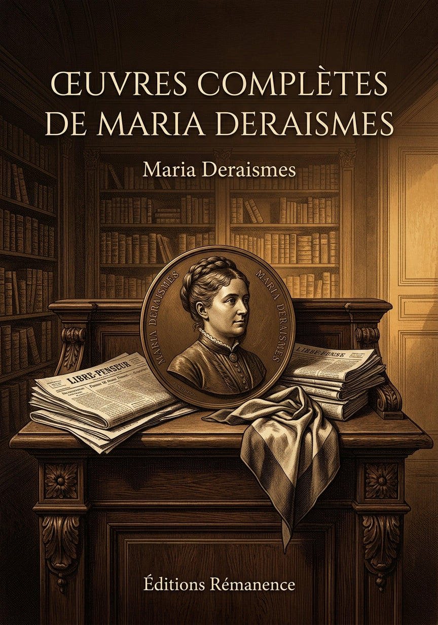 Livre Œuvres complètes de Maria Deraismes par Maria Deraismes - Couverture - Editions Remanence