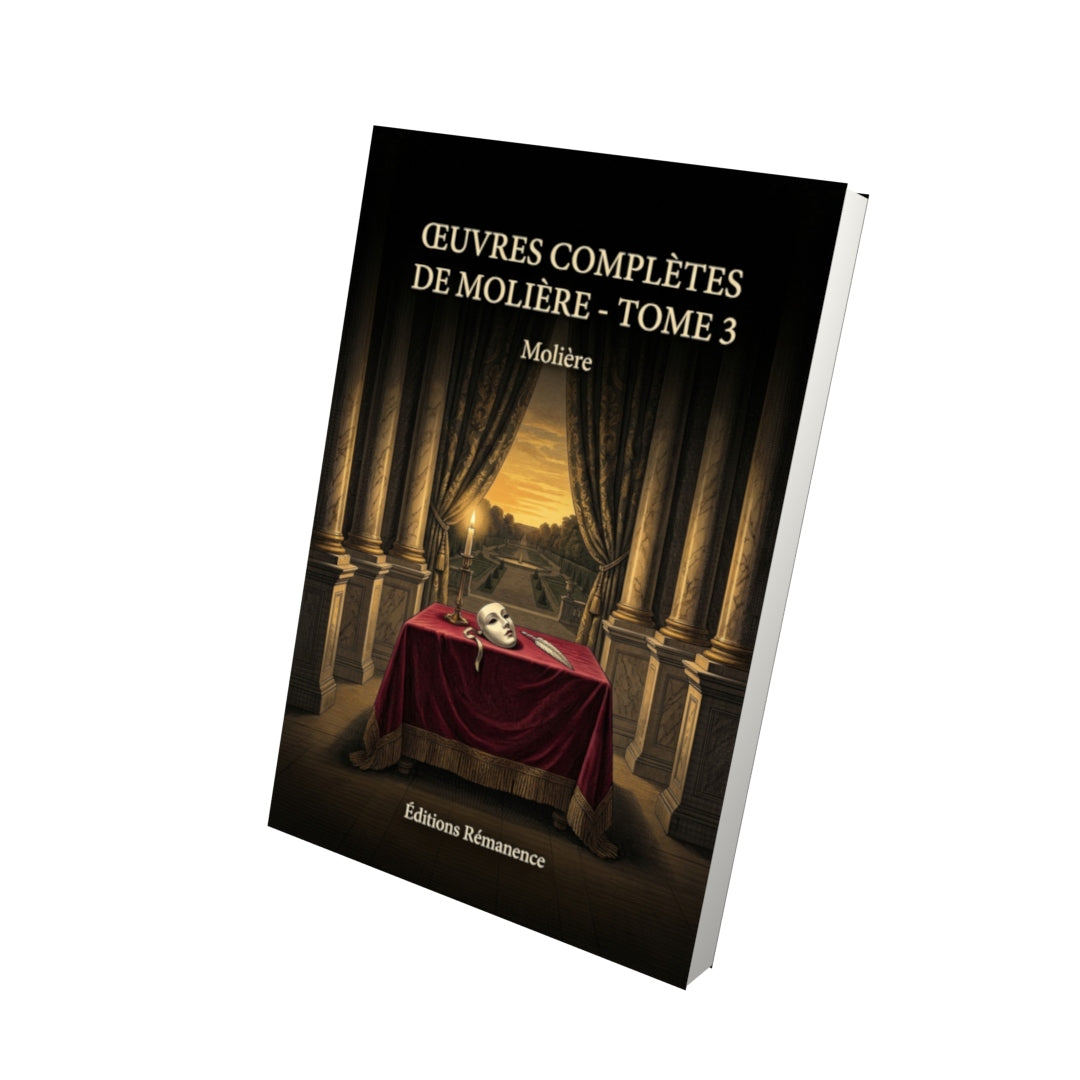 Livre Œuvres complètes de Molière - Tome 3 par Molière - Vue 3D - Editions Remanence