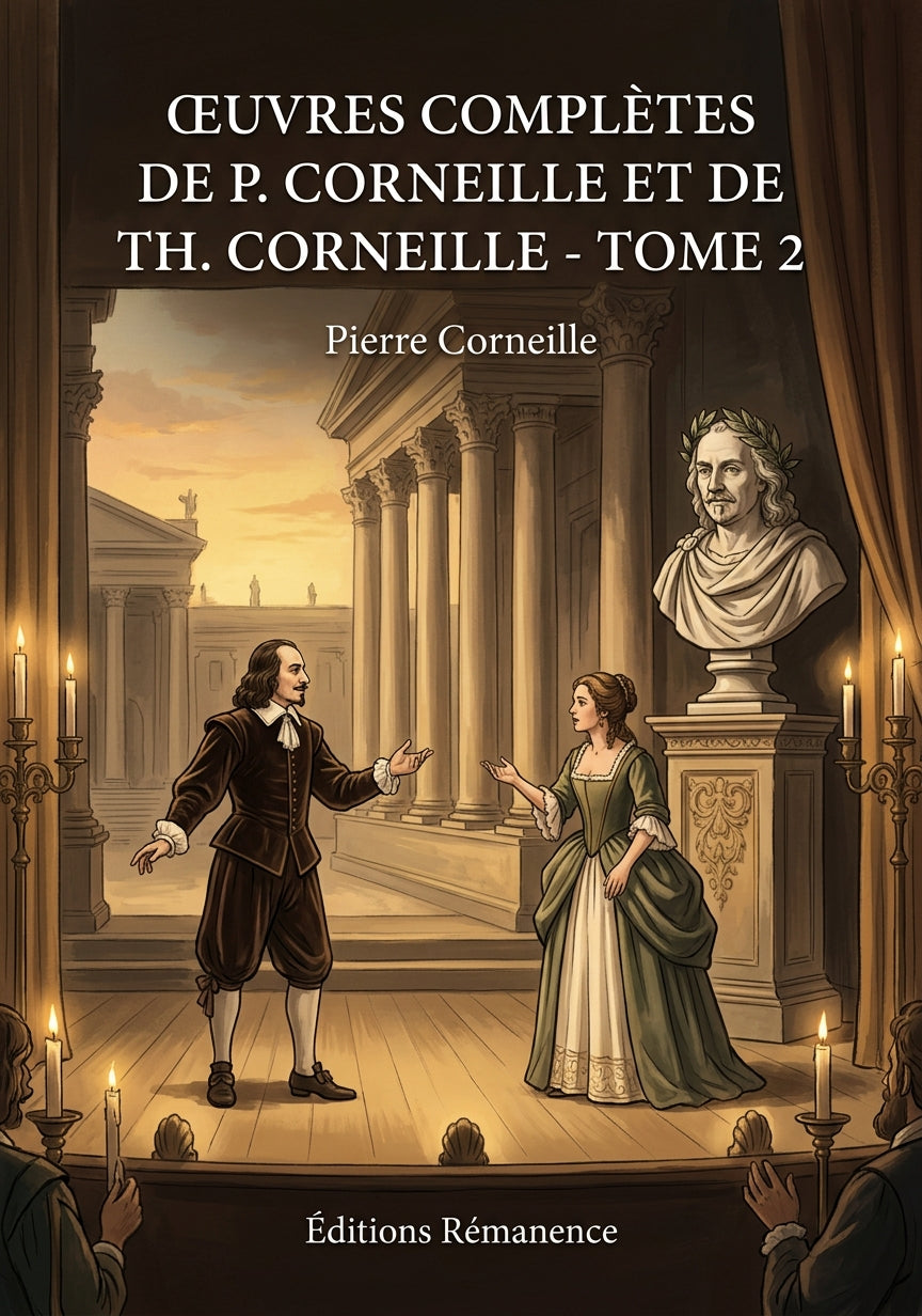 Livre Œuvres complètes de P. Corneille et de Th. Corneille - Tome 2 par Pierre Corneille - Couverture - Editions Remanence