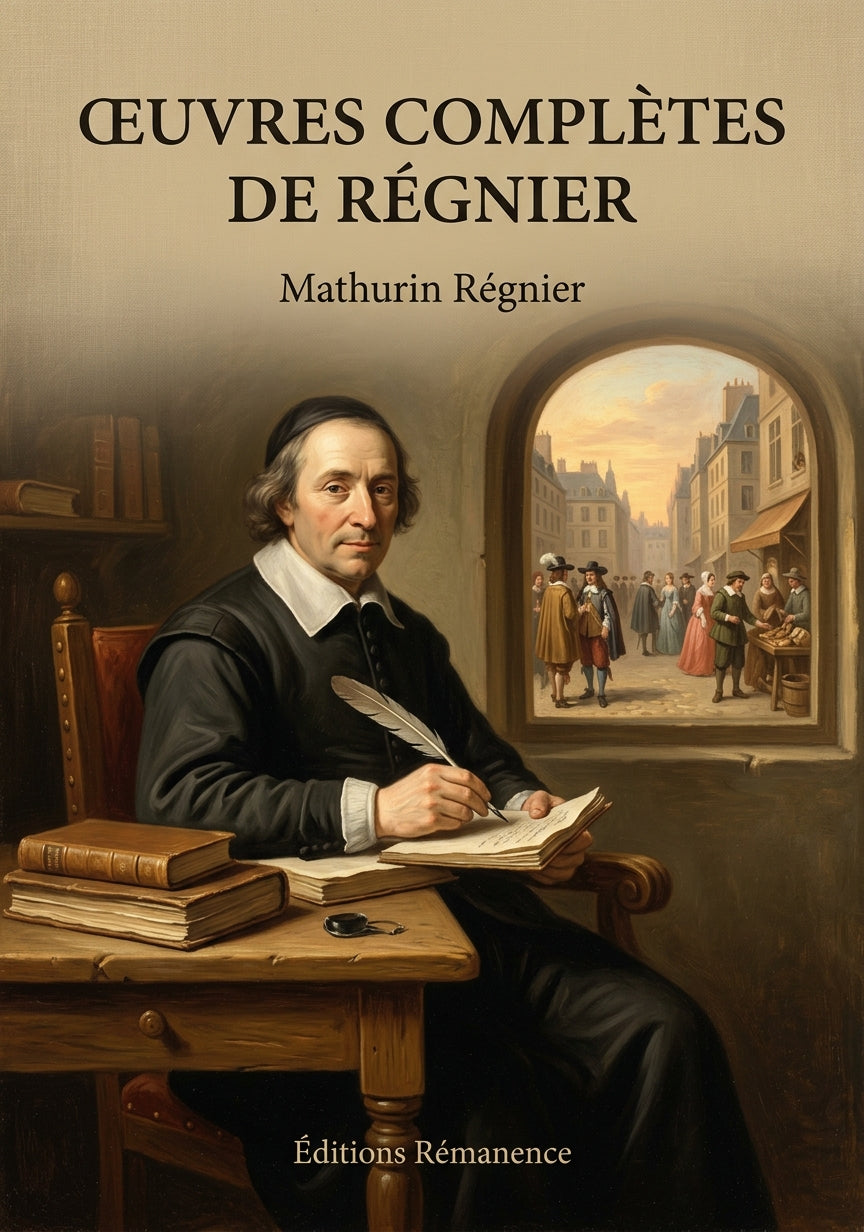 Livre Œuvres complètes de Régnier par Mathurin Régnier - Couverture - Editions Remanence