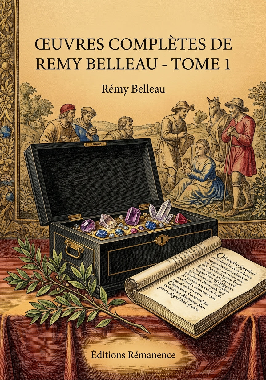 Livre Œuvres complètes de Remy Belleau - Tome 1 par Rémy Belleau - Couverture - Editions Remanence