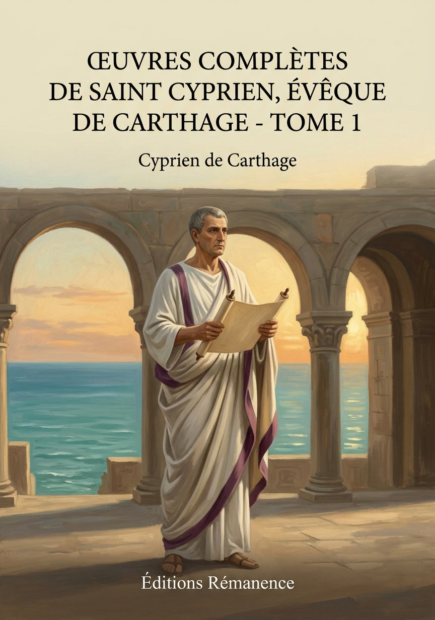 Livre Œuvres complètes de Saint Cyprien, évêque de Carthage - Tome 1 par Cyprien de Carthage - Couverture - Editions Remanence