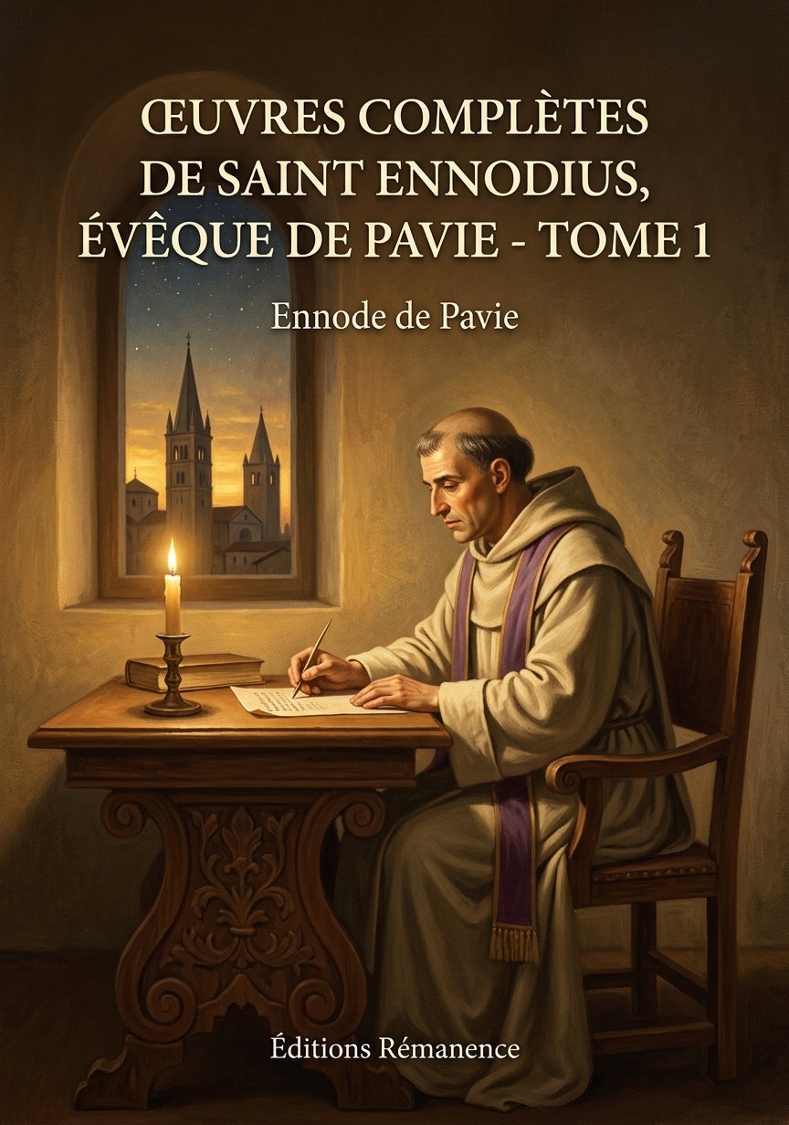 Livre Œuvres complètes de Saint Ennodius, évêque de Pavie - Tome 1 par Ennode de Pavie - Couverture - Editions Remanence