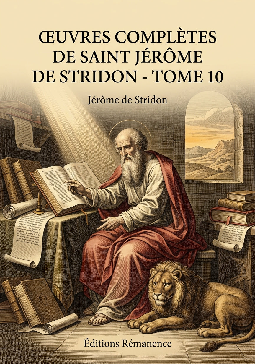 Livre Œuvres complètes de Saint Jérôme de Stridon - Tome 10 par Jérôme de Stridon - Couverture - Editions Remanence