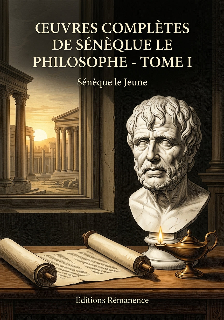 Livre Œuvres complètes de Sénèque le Philosophe - Tome I par Sénèque le Jeune - Couverture - Editions Remanence