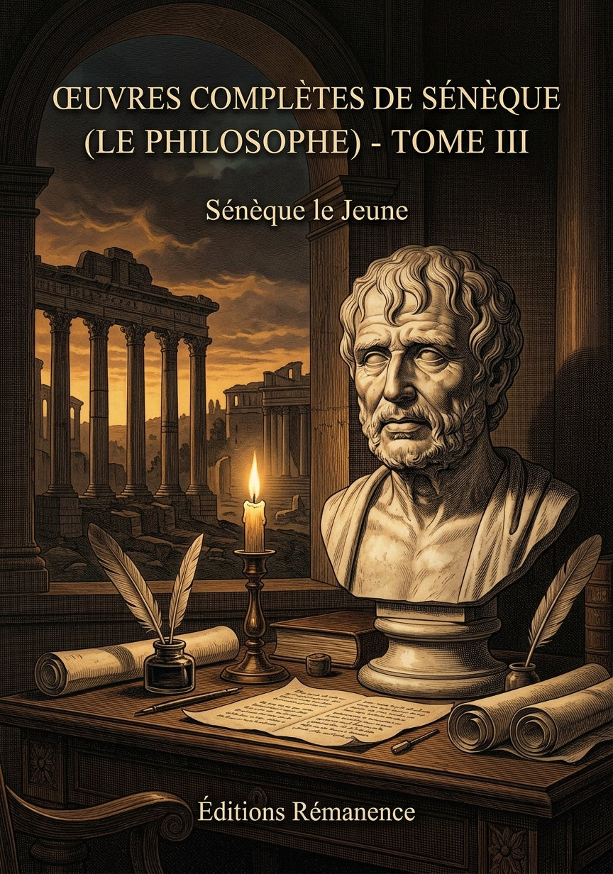 Livre Œuvres complètes de Sénèque (le philosophe) - Tome III par Sénèque le Jeune - Couverture - Editions Remanence