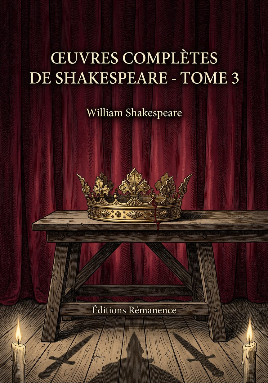 Livre Œuvres complètes de Shakespeare - Tome 3 par William Shakespeare - Couverture - Editions Remanence