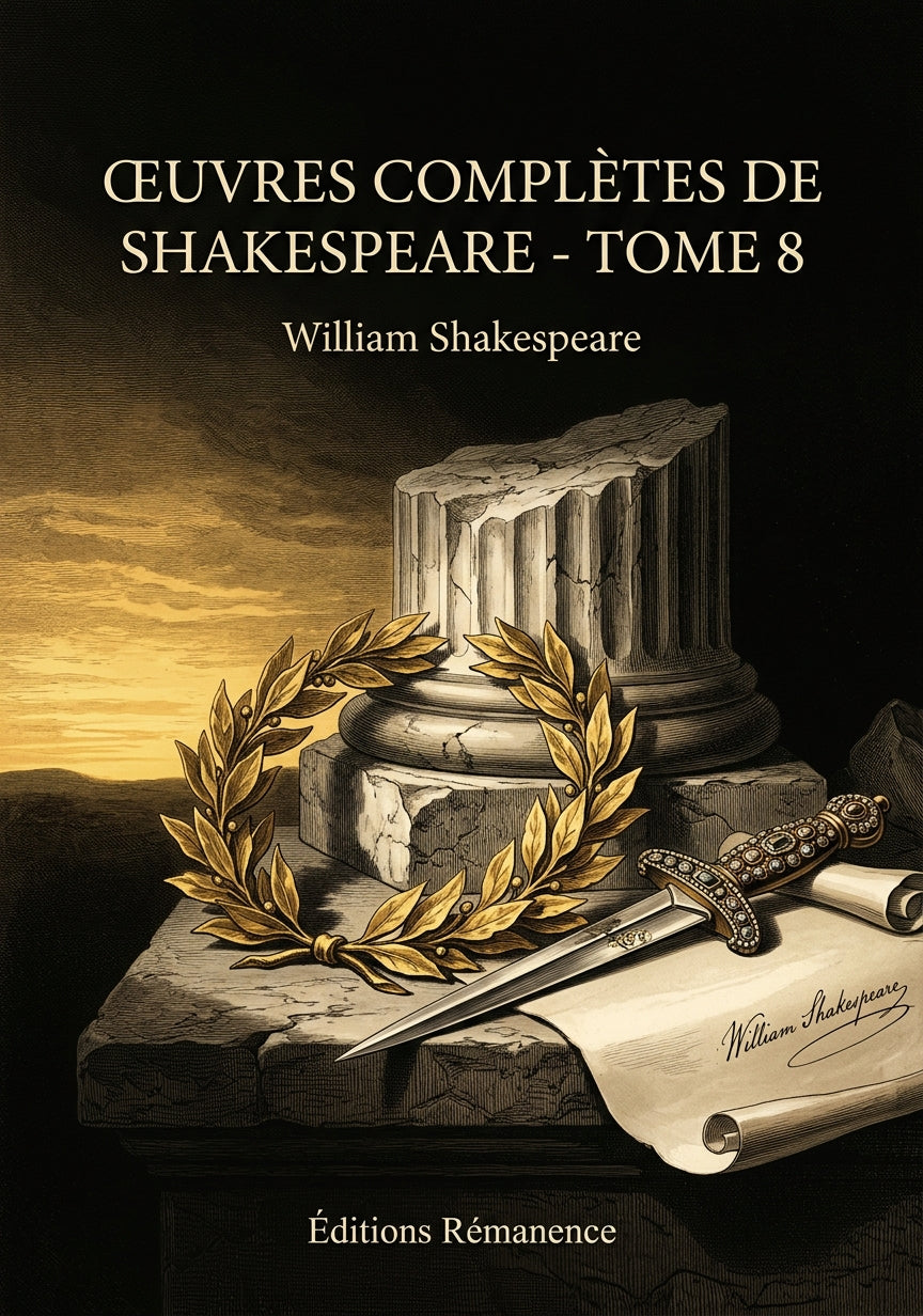 Livre Œuvres complètes de Shakespeare - Tome 8 par William Shakespeare - Couverture - Editions Remanence