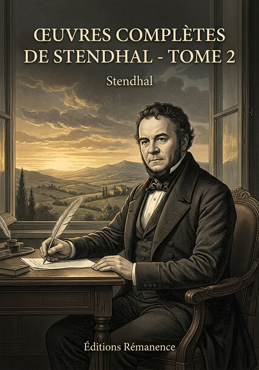 Livre Œuvres complètes de Stendhal - Tome 2 par Stendhal - Couverture - Editions Remanence