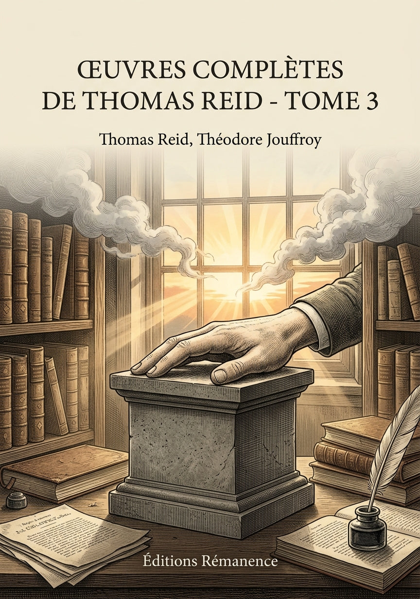 Livre Œuvres complètes de Thomas Reid - Tome 3 par Thomas Reid, Théodore Jouffroy - Couverture - Editions Remanence
