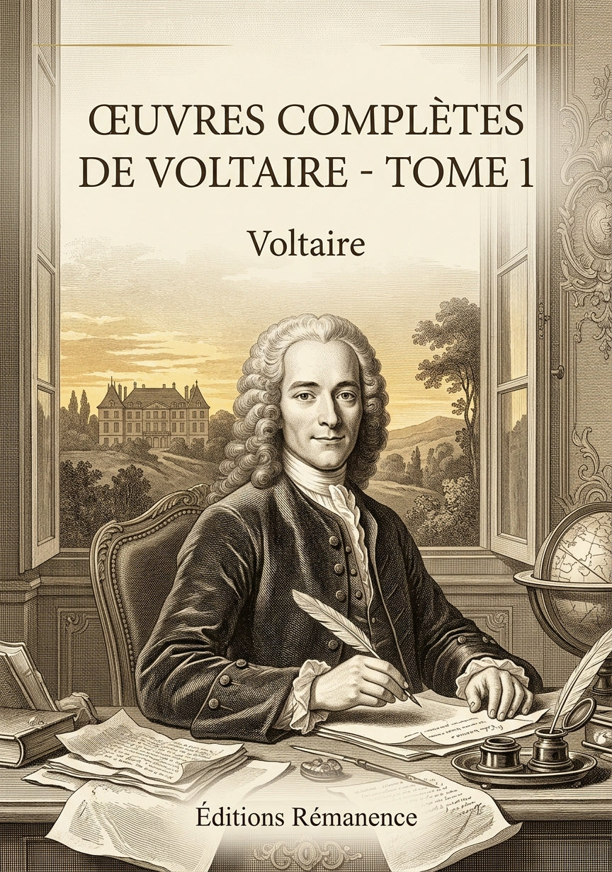 Livre Œuvres complètes de Voltaire - Tome 1 par Voltaire - Couverture - Editions Remanence