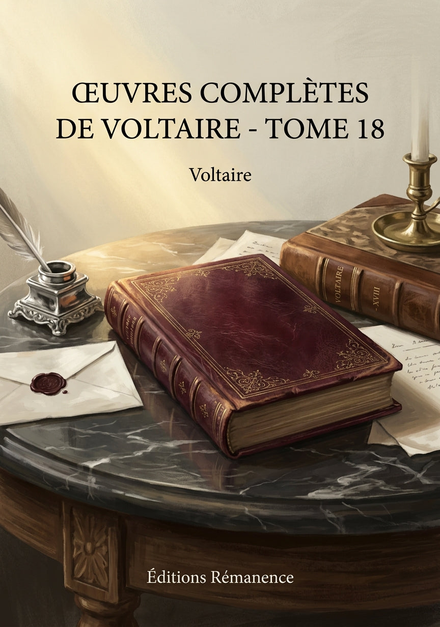 Livre Œuvres complètes de Voltaire - Tome 18 par Voltaire - Couverture - Editions Remanence
