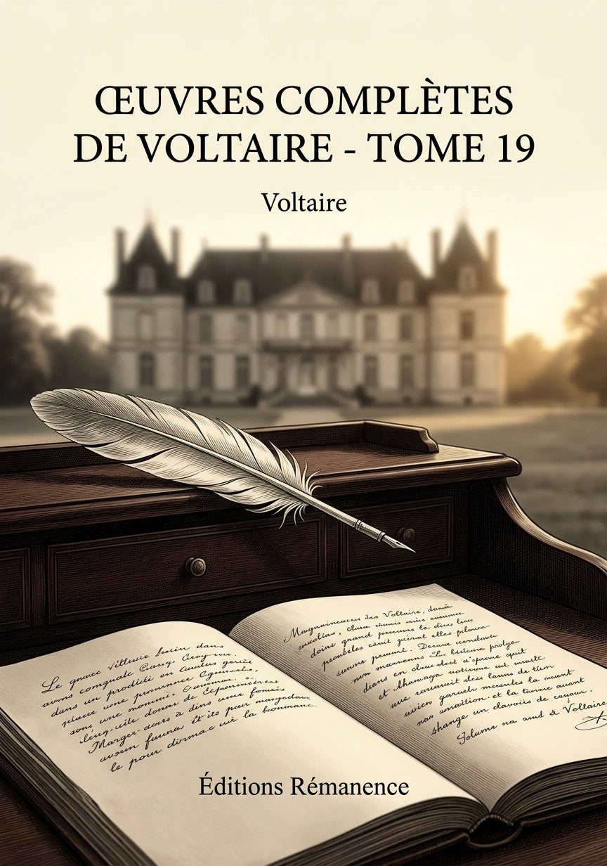 Livre Œuvres complètes de Voltaire - Tome 19 par Voltaire - Couverture - Editions Remanence