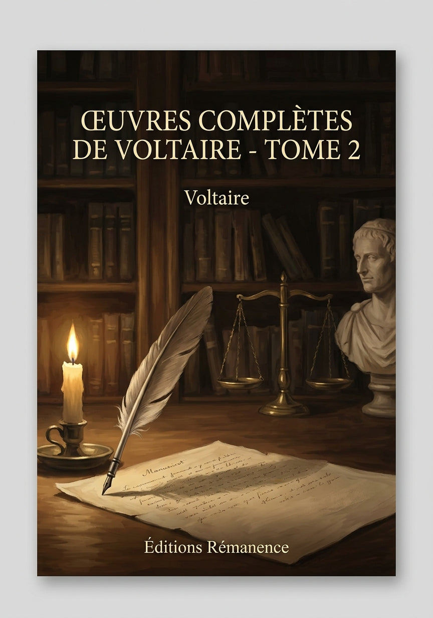 Livre Œuvres complètes de Voltaire - Tome 2 par Voltaire - Couverture - Editions Remanence
