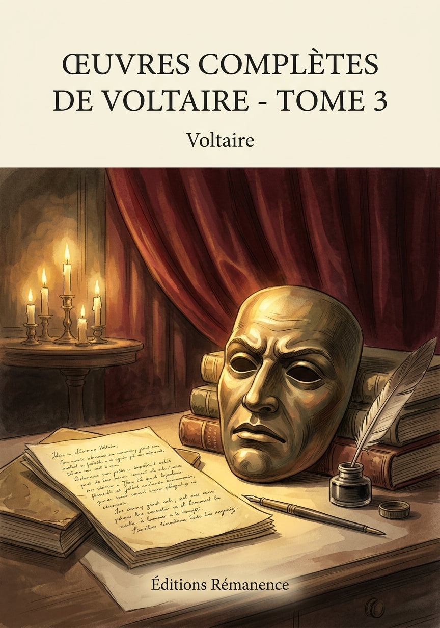 Livre Œuvres complètes de Voltaire - Tome 3 par Voltaire - Couverture - Editions Remanence