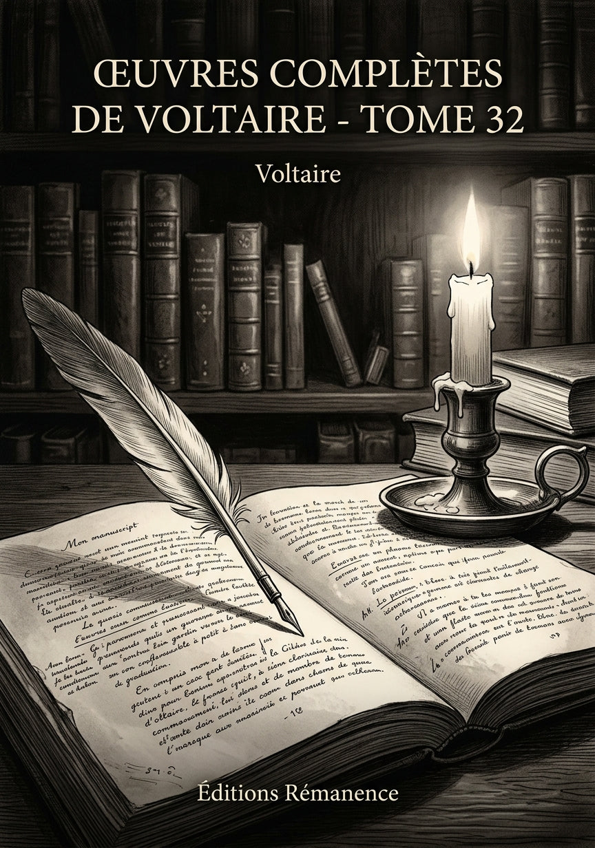 Livre Œuvres complètes de Voltaire - Tome 32 par Voltaire - Couverture - Editions Remanence