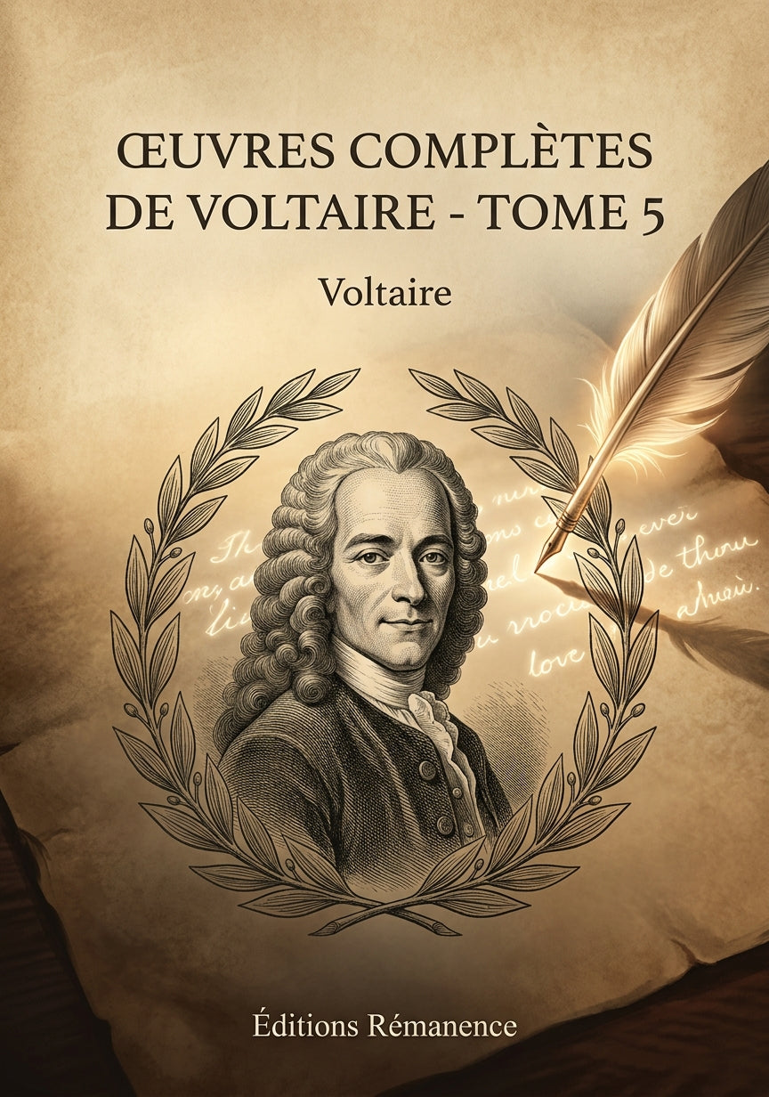 Livre Œuvres complètes de Voltaire - Tome 5 par Voltaire - Couverture - Editions Remanence