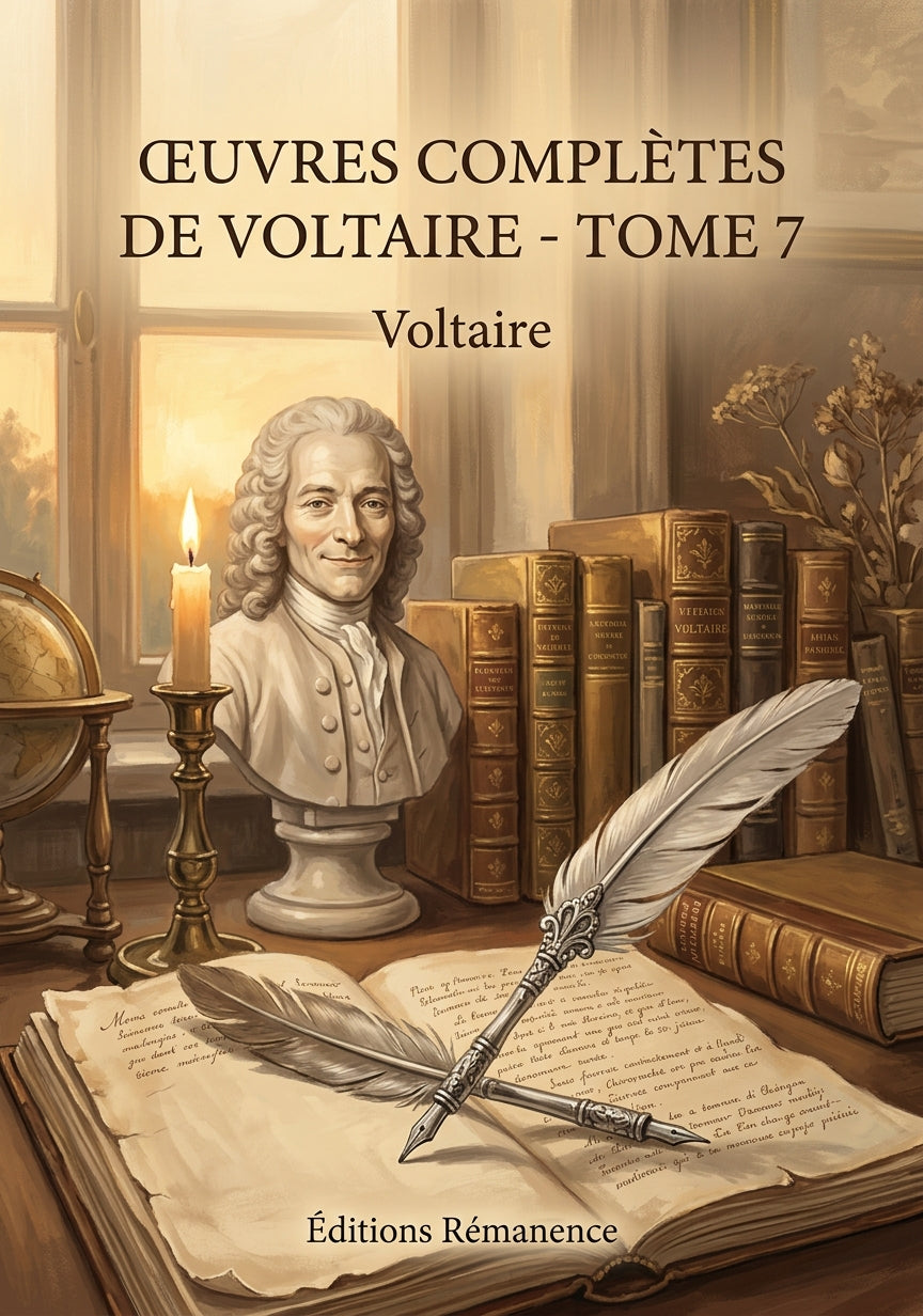 Livre Œuvres complètes de Voltaire - Tome 7 par Voltaire - Couverture - Editions Remanence