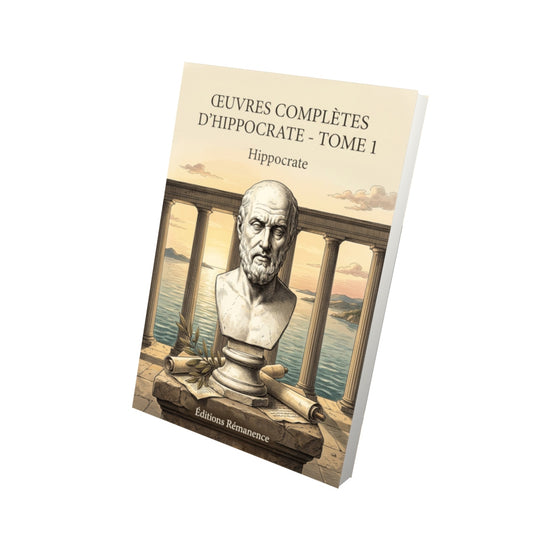 Livre Œuvres complètes d’Hippocrate - Tome 1 par Hippocrate - Vue 3D - Editions Remanence
