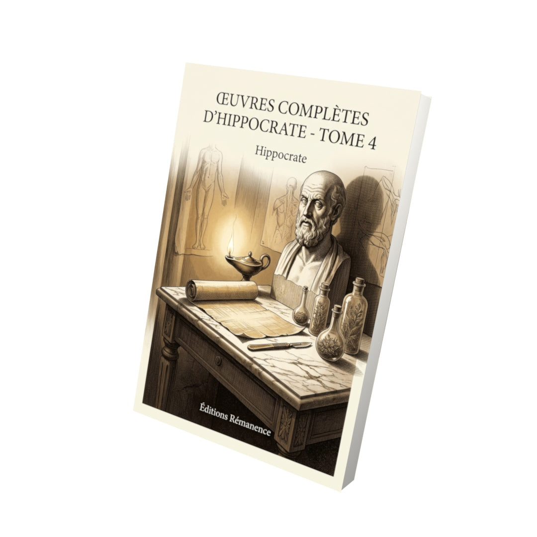 Livre Œuvres complètes d’Hippocrate - Tome 4 par Hippocrate - Vue 3D - Editions Remanence