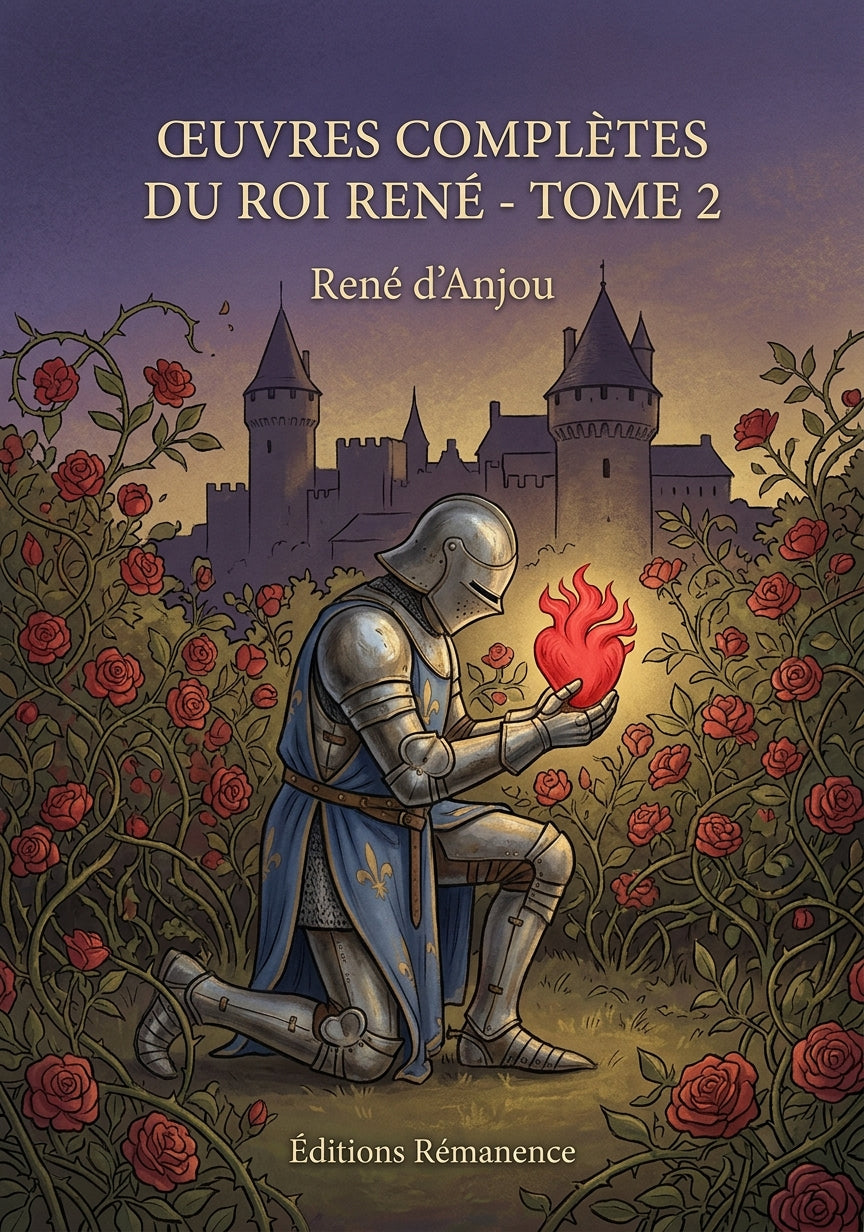 Livre Œuvres complètes du roi René - Tome 2 par René d’Anjou - Couverture - Editions Remanence