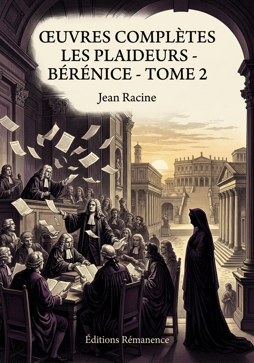 Livre Œuvres complètes Les Plaideurs - Bérénice - Tome 2 par Jean Racine - Couverture - Editions Remanence