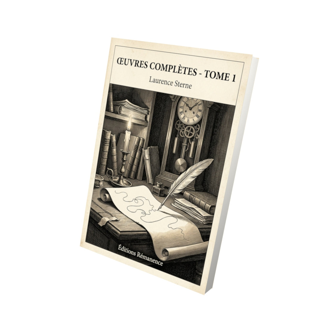 Livre Œuvres complètes - Tome 1 - Laurence Sterne - Vue 3D - Editions Remanence