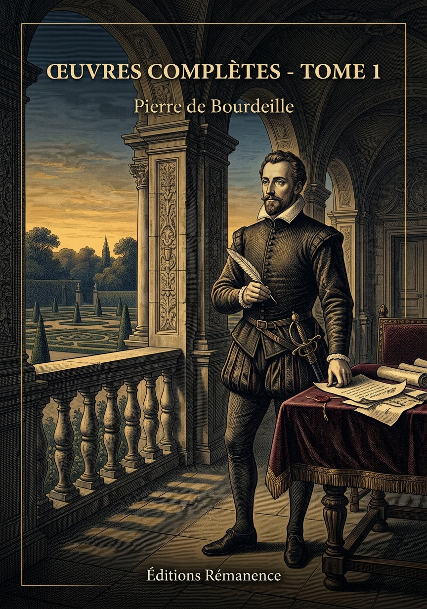 Livre Œuvres complètes - Tome 1 par Pierre de Bourdeille - Couverture - Editions Remanence