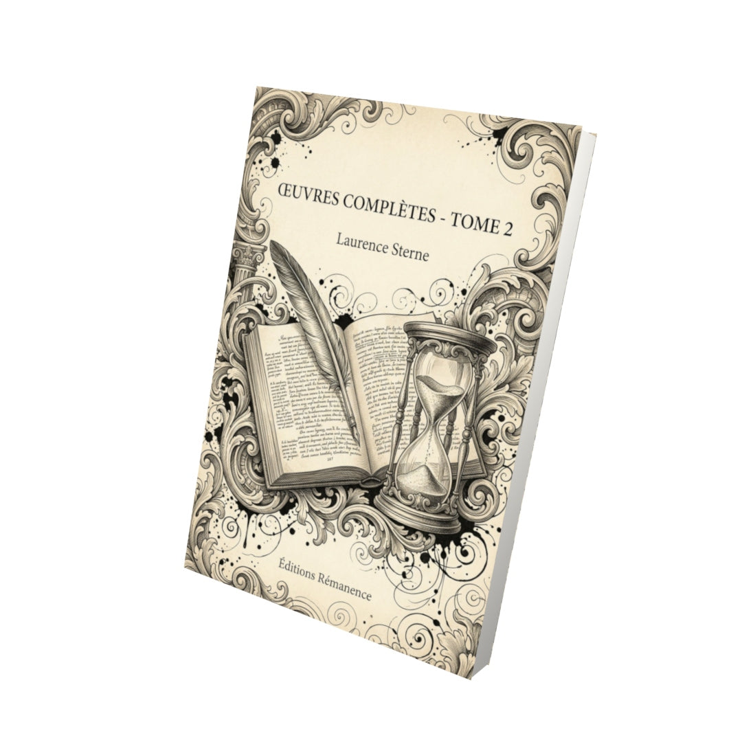 Livre Œuvres complètes - Tome 2 - Laurence Sterne - Vue 3D - Editions Remanence