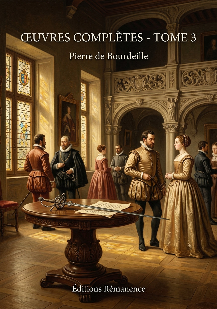 Livre Œuvres complètes - Tome 3 par Pierre de Bourdeille - Couverture - Editions Remanence