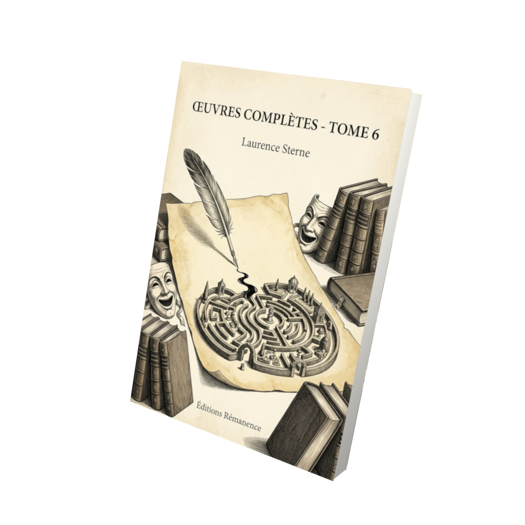 Livre Œuvres complètes - Tome 6 - Laurence Sterne - Vue 3D - Editions Remanence